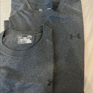 Under Armour Gray Athletic Shirts